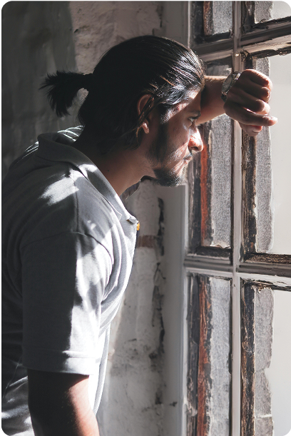 Hombre que ha sufrido una pérdida