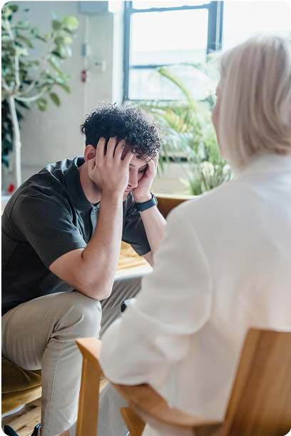 Sesión de psicología para adultos