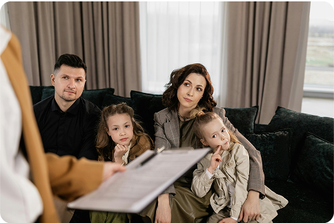 Sesión de terapia familiar