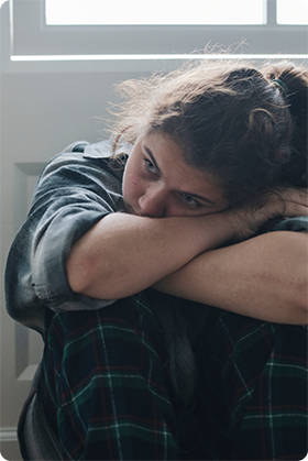 Mujer en sesión de terapia